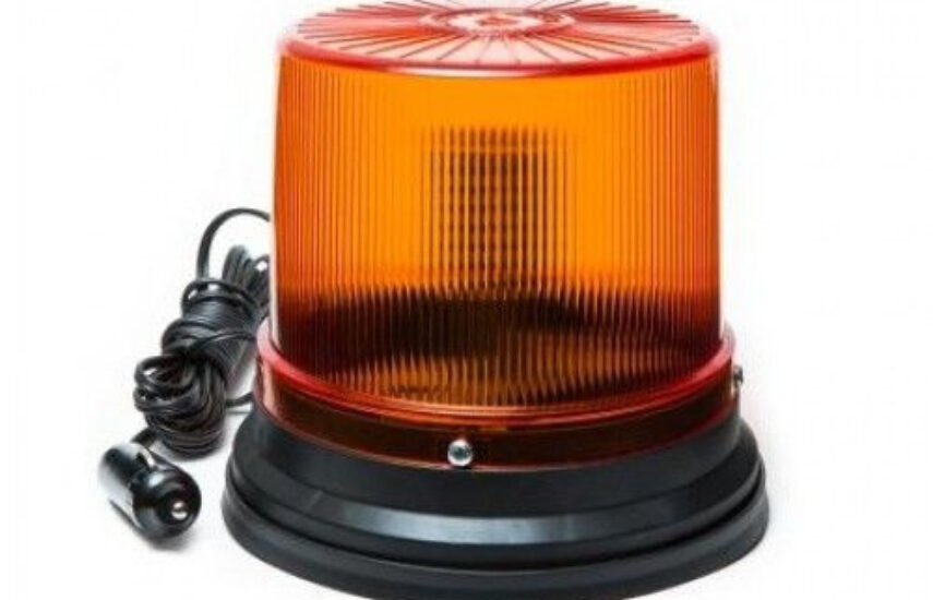 Маяк светодиодный импульсный магнитный автожелтый 30LED, 1224В (МИМ 04-02)