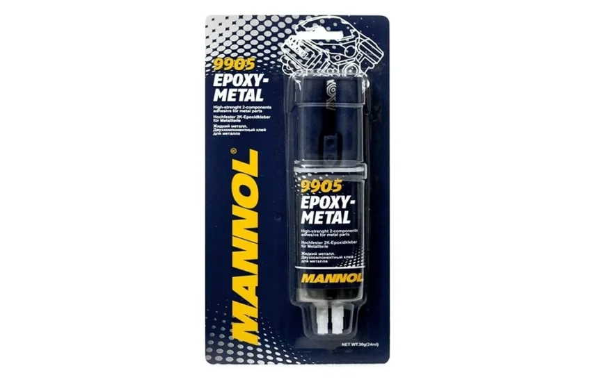 Клей жидкий металл MANNOL Epoxy-Metal 30г.